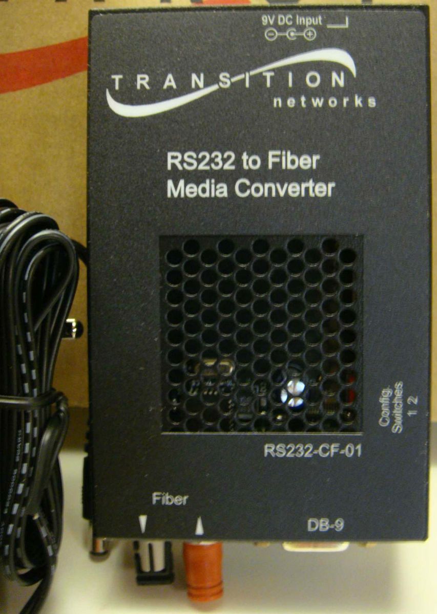 MEDIA CONVERTER, RS232 CF 01, SERIAL PORT FIBER EXTENSION, TRANSITION