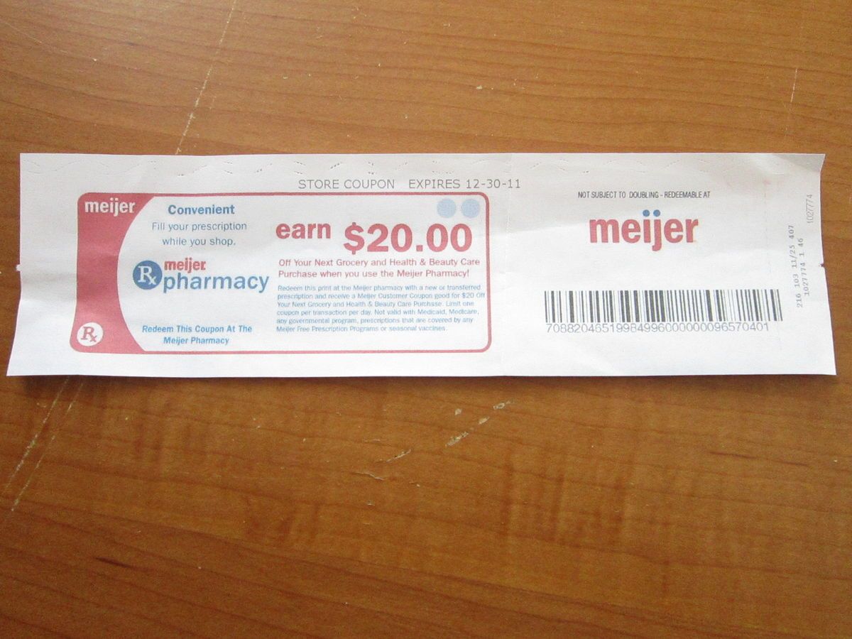 Meijer 20 Pharmacy Coupon w New Transfer Prescription on PopScreen