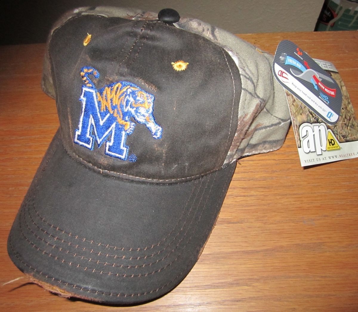 New Memphis Tigers Realtree AP Camo Hunting Hat Cap Q3 College Josh