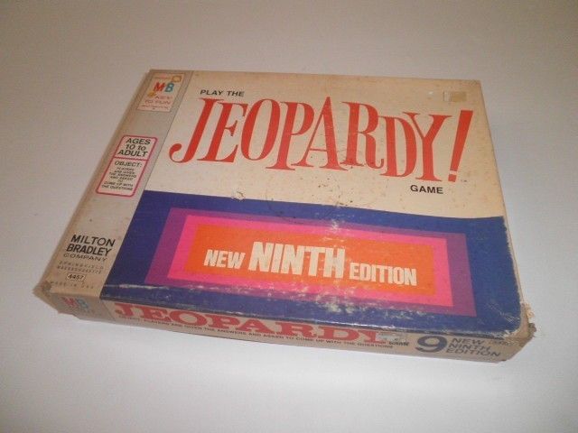 Jeopardy Game 1972 9th Edition Milton Bradley Merv Griffin