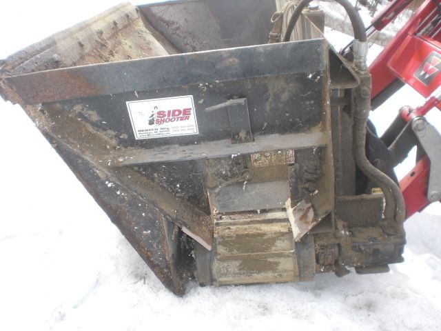 Mensch Side Shooter Bedding Spreader for Skid Steer