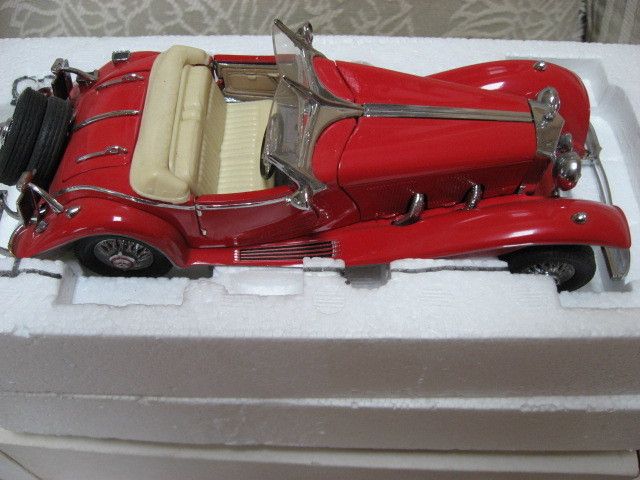 Franklin Mint Die Cast 1935 Mercedes Benz 500 K Special Roadster 1 24