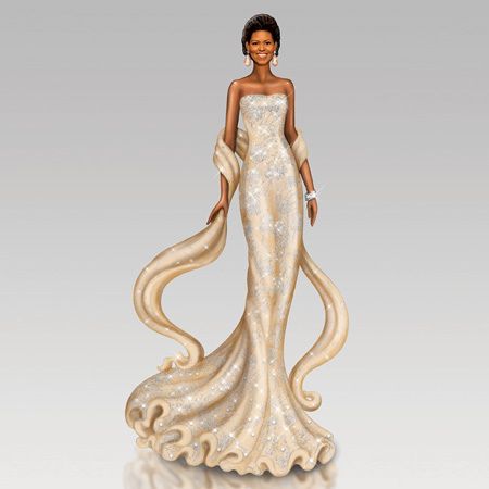 Radiant Beauty Michelle Obama Figurine Bradford