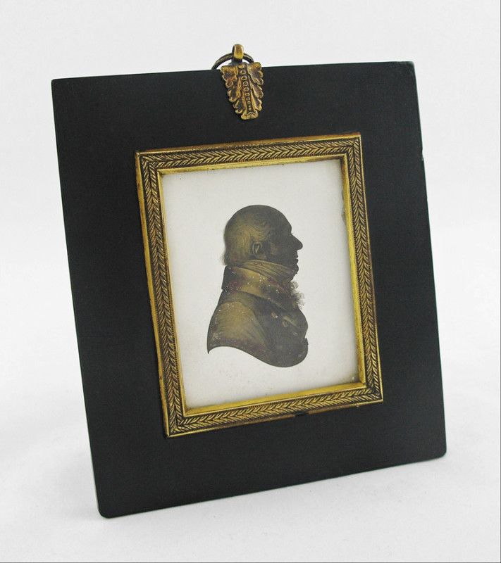 Antique Miers Field Silhouette Miniature Portrait C1800