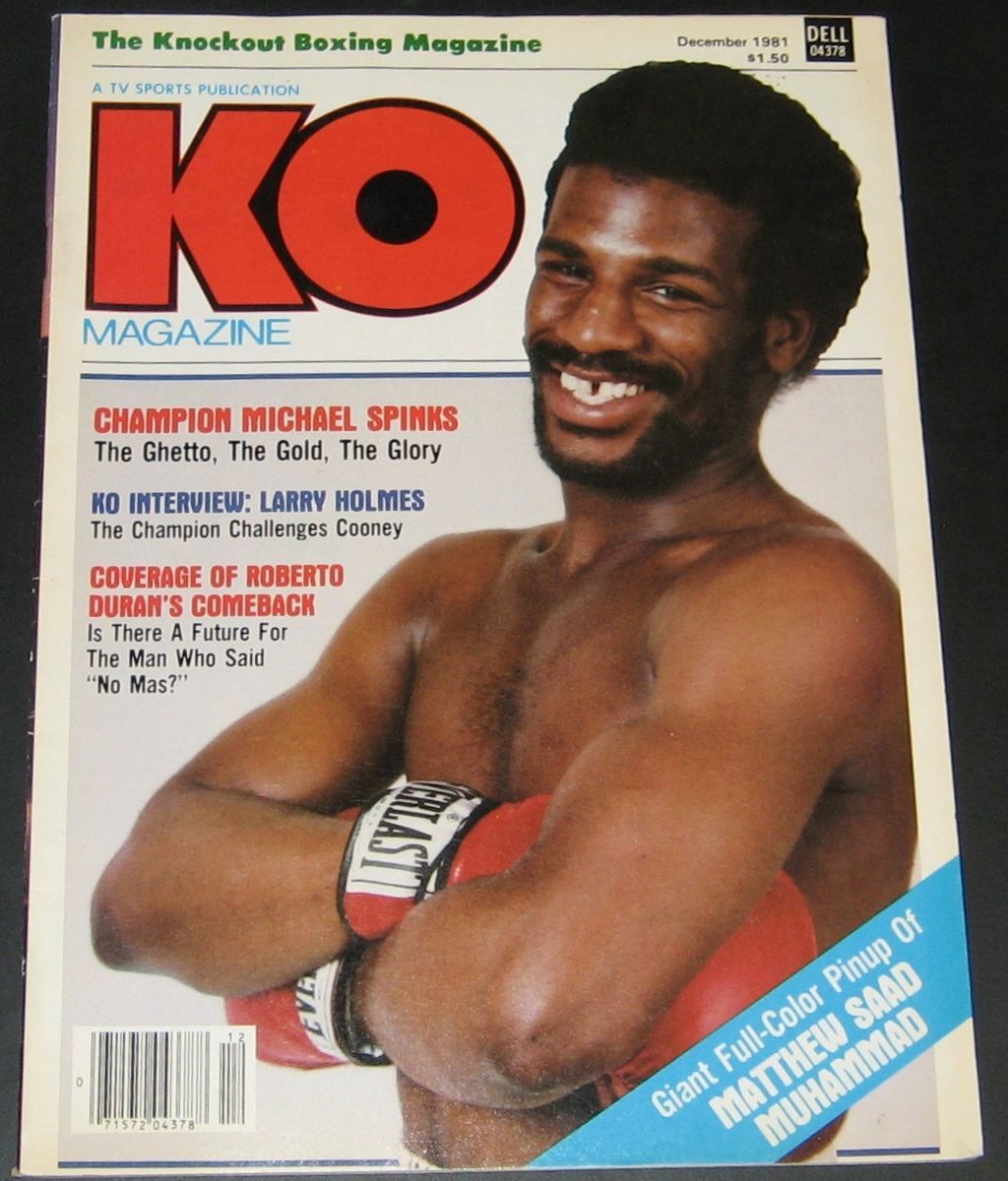 KO Magazine December 1981 Michael Spinks