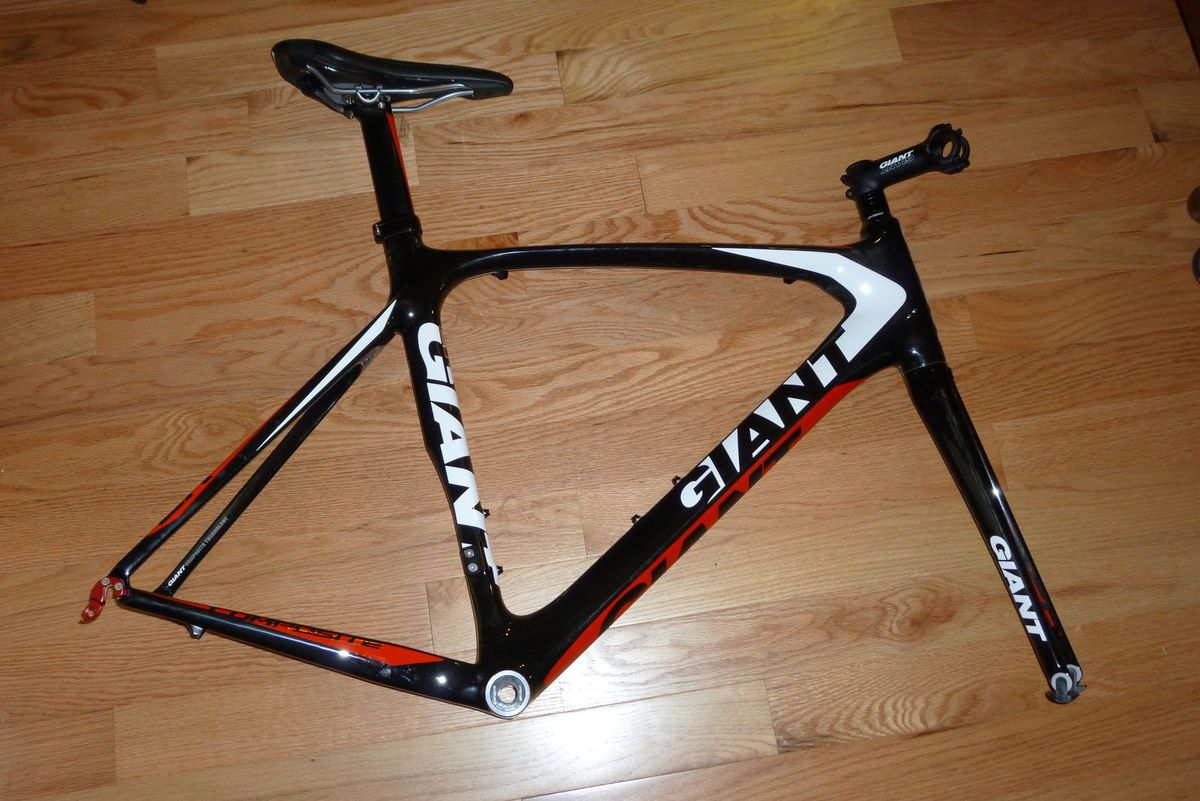 TCR Composite 1 Road Bike Frame w EXTRAS 55 5cm Large L 0 Miles