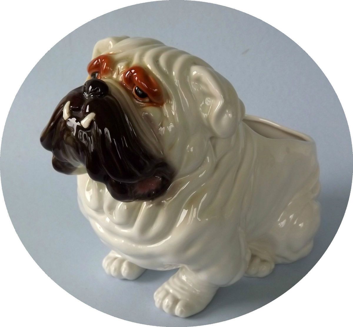 Vintage NAPCO BULLDOG Planter VERY LARGE No 129 NAPCOWARE Japan DOG