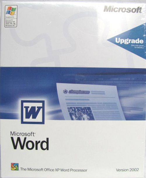 New Microsoft Word Upgrade Version 2002