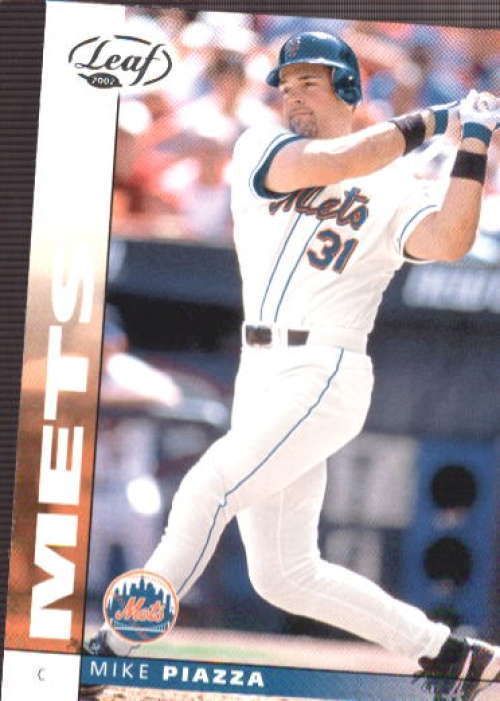 Mike Piazza RARE 2002 Leaf Sample Card 86 CZ480