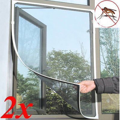 2pcs Insect Fly Bug Mosquito Door Window Net Netting Mesh Screen