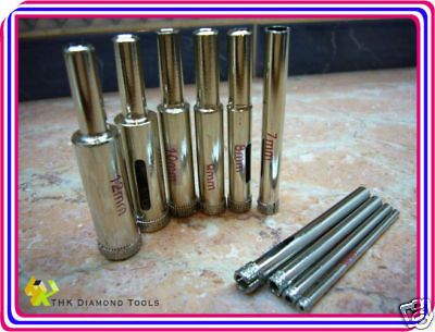 11 pieces set Diamond coated hole saw drill drils bit bits 3mm to 14mm