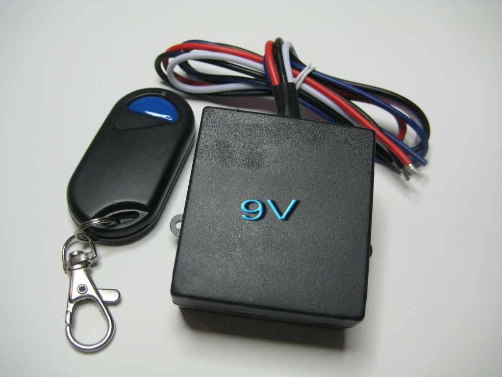 9V 1 channel on/off DC wirless key fob remote control relay contact