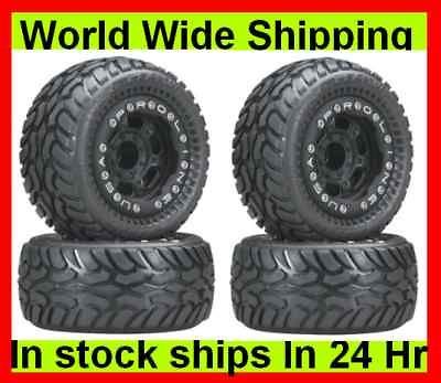 Line 1071 13 Dirt Hawg Tires Mounted Titus Wheels (4) 1/16 E Revo VXL