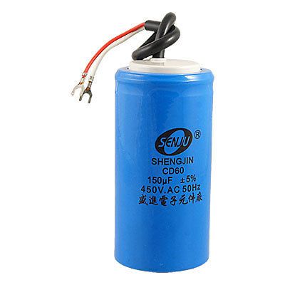 AC 450V 150uF 2 Pins Cylinder Motor Start Run Capacitor