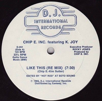 CHIP E. INC.   LIKE THIS 1985 WBMX CHICAGO HOUSE Orig (LISTEN)