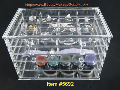 ACRYLIC 5 DRAWER COUNTER TOP STORAGE ORGANIZER #5692