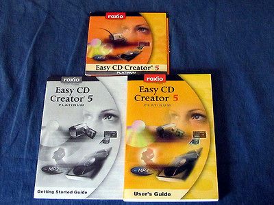 ADAPTEC Easy CD Creator 5 Platinum Roxio for Windows 00 95 98 Me FREE