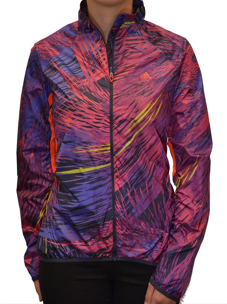 Adidas Womens Adizero Full Zip Woven Jacket Purple