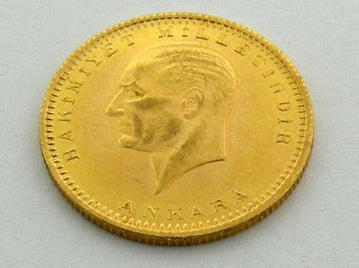 1964 100 PIASTRES TURKEY GOLD COIN