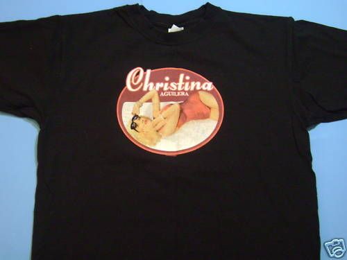 CHRISTINA AGUILERA CONCERT TOUR VINTAGE LARGE T SHIRT