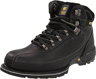 Caterpillar Mens P73249 Akon Leather Lace Up Work Boots [ Black ] Many