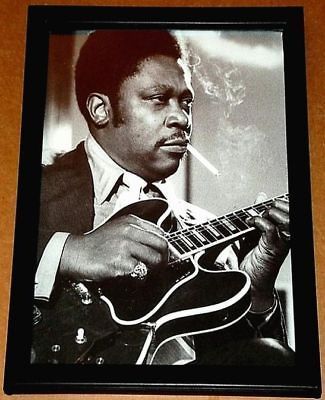 BB KING GIBSON ES 335 LUCILLE FRAMED 1960s PORTRAIT TRIBUTE