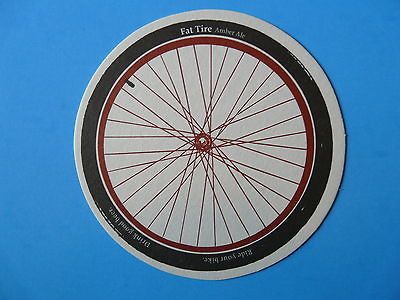 Beer Coaster~ New Belgium ~ Fat Tire Amber Ale ~ Ride Your Bike~ Drink