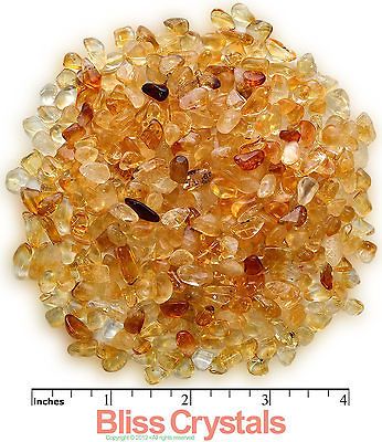 oz GEMMY CITRINE MINI TUMBLED STONE CRYSTAL HEALING FENG SHUI