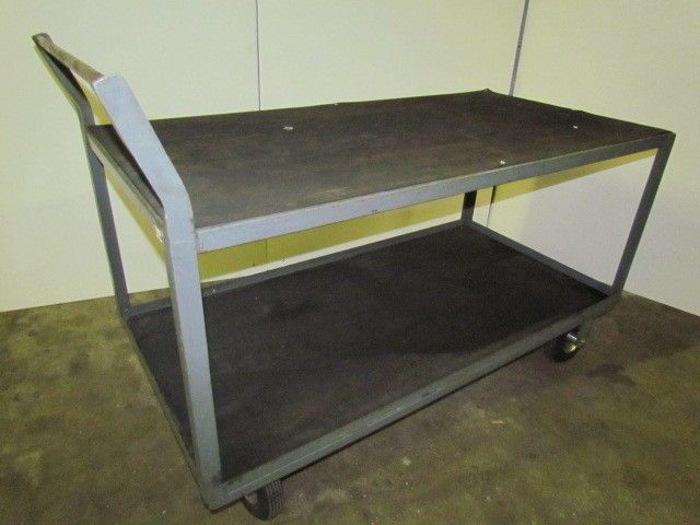 Akron Mills welded shelf truck service utility cart 8 pneumatic