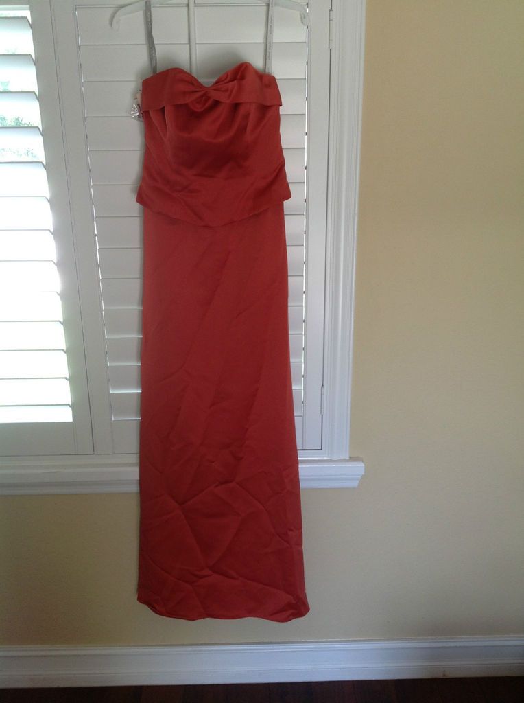 Alfred Angelo Bridesmaid Dress Style 6306 Size 16 (USA) Burnt Orange