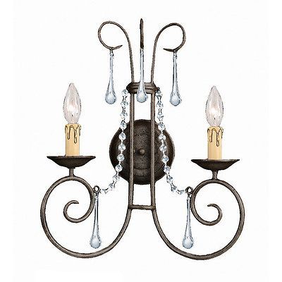 Soho Dark Rust 2 light Wall Sconce