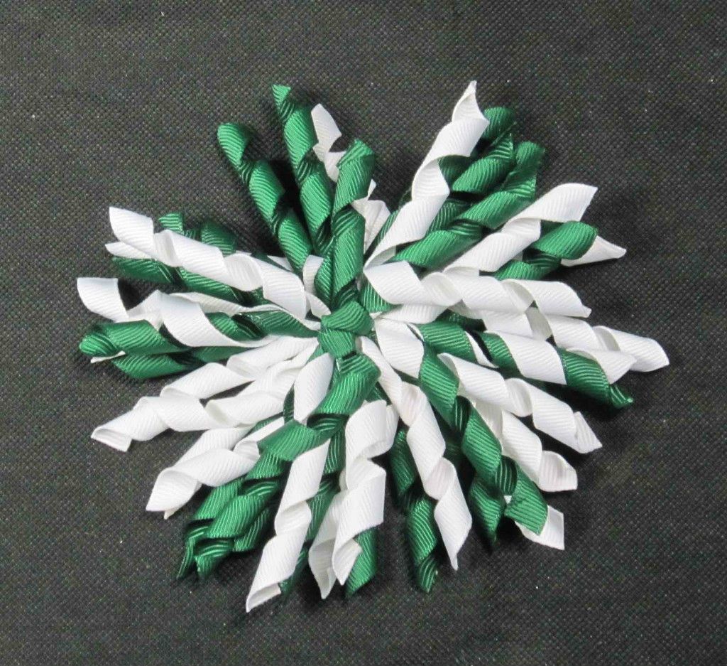 WhiteHunter Michigan State Spartans Korker Hair Bow (Handmade)