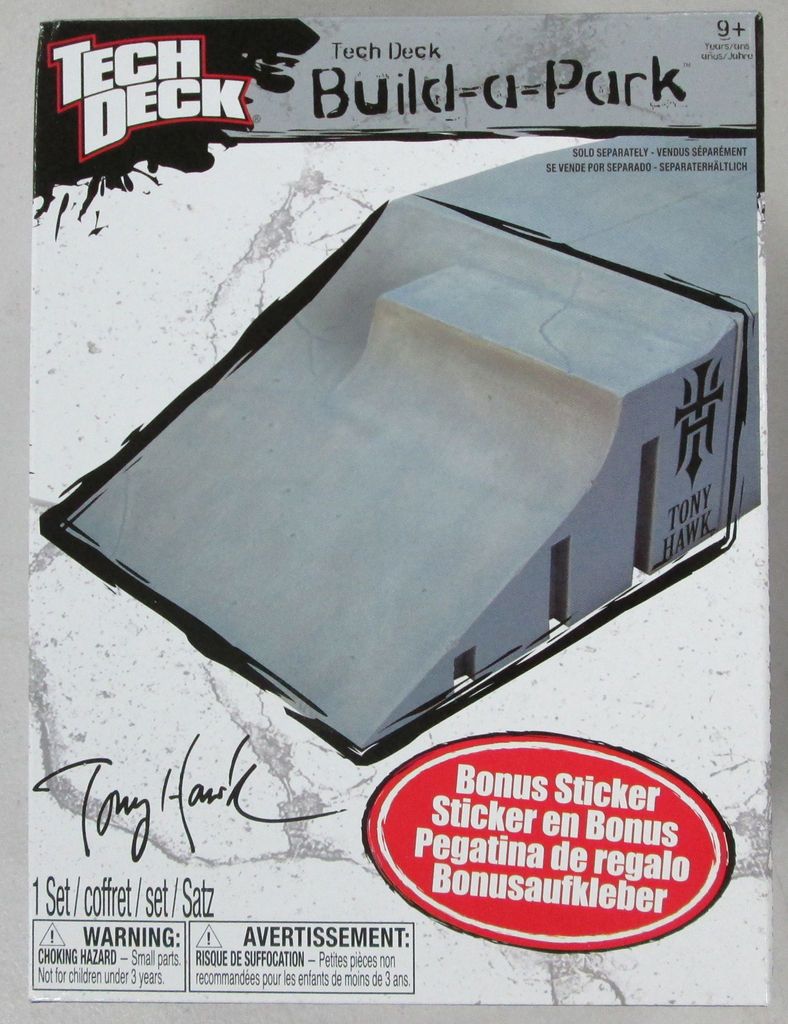 Tony Hawk Tech Deck FOUNDATION BUILD A PARK Quarter Pipe Ramp and Step