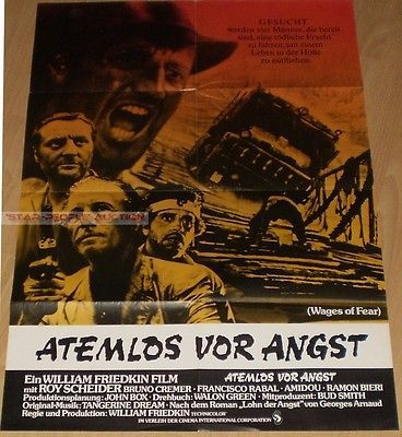 WILLIAM FRIEDKIN   ROY SCHEIDER   SORCERER * RARE GERMAN ORIG POSTER