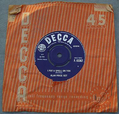 ALAN PRICE SET I PUT A SPELL ON YOU/IECHYD DA UK ORIG.7”DECCA SINGLE