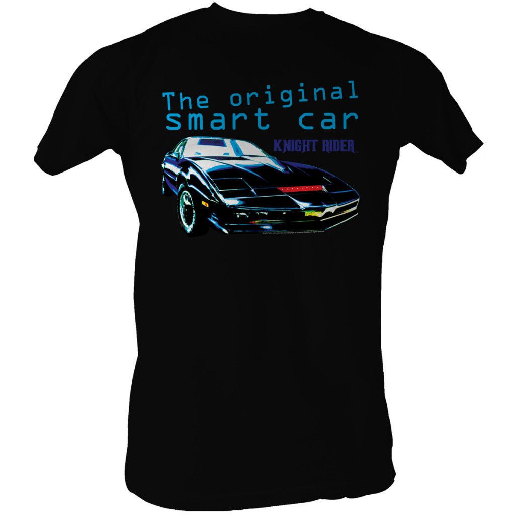 Licensed Knight Rider Original Smart Car Adult Shirt S 2XL