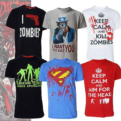 Mens Zombie Tees Collection 9 Designs /Alternative/S treetwear