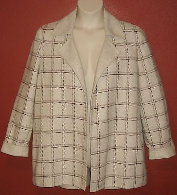 Womens Linda Allard Ellen Tracy Size 12 Large L Wool Angora Blend Coat