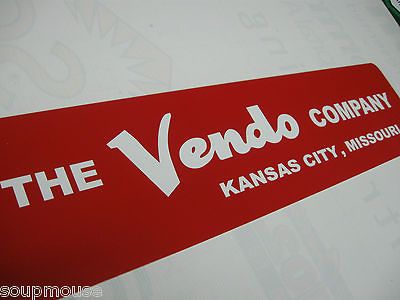 oca Cola,Vendo,Ven ding Machine,Kansas City,Missouri, Alum.Sign,6x24