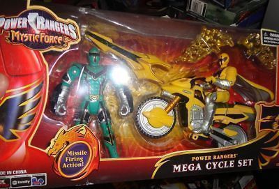 POWER RANGERS MYSTIC FORCE MEGA CYCLE SET MINT IN BOX.