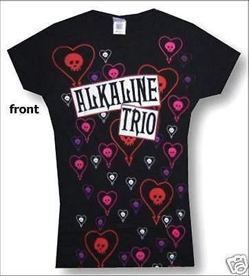 ALKALINE TRIO SKULLS & HEARTS BABYDOLL T SHIRT XL NEW