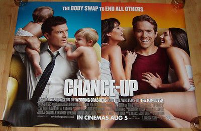 THE CHANGE UP QUAD POSTER, RYAN REYNOLDS, JASON BATEMAN, OLIVIA WILDE