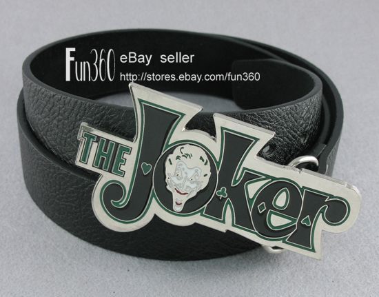 Comics Superhero The Joker Buckle Genuine Leather Belt