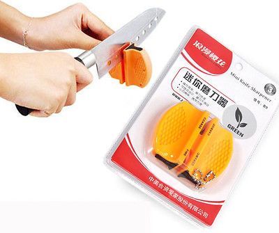 New Mini Ceramic Knife Sharpener Camp Kitchen Pocket Sharpening