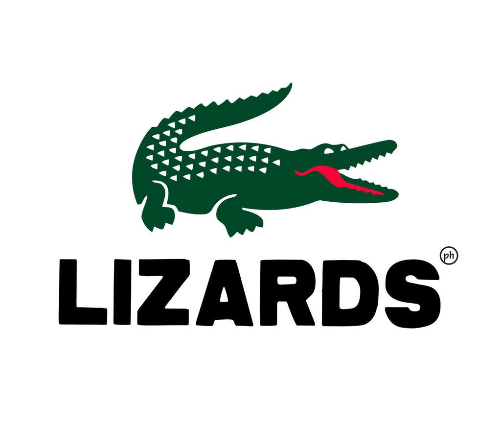 Lizards, Phish tee, Lacoste Parody vintage concert shirt, funny