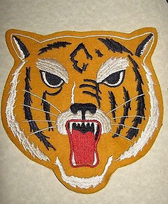 Vintage 8 x 8. Felt Tiger PATCH 1970 from Dallas Manufacturer of