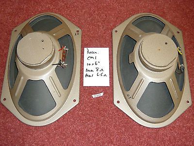 Pair 1960s ex DECCA 6x10 speakers (263843)