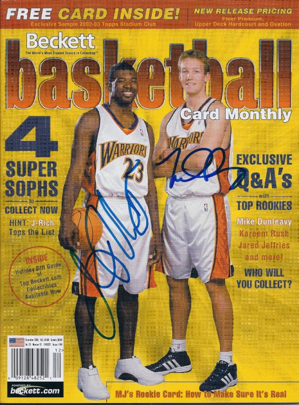 AUTOGRAPHED JASON RICHARDSON / MIKE DUNLAVY BECKETT