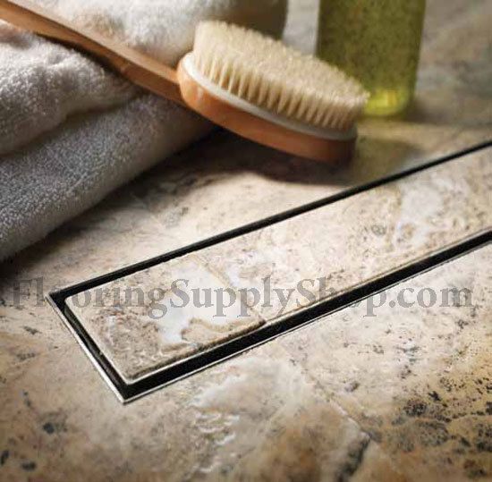 QuARTz by Aco Linear Shower Drain Tile Insert Grate