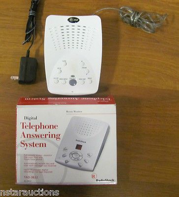 Radio Shack Digital Answering Machine 43 3822 TAD 3822 w/ Memo Date